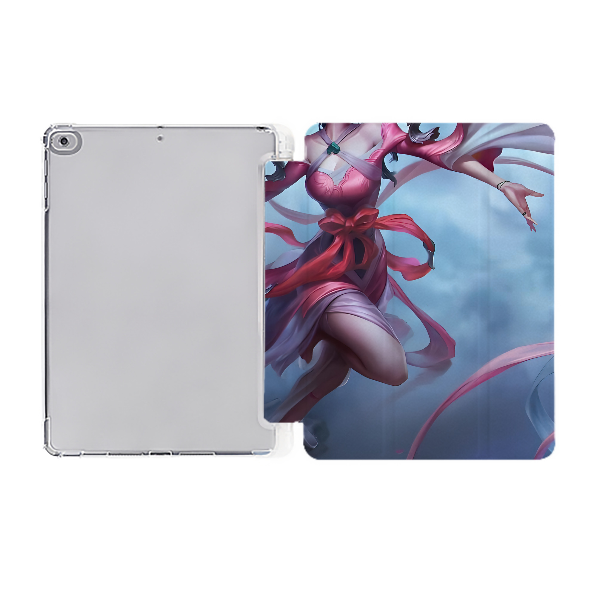 （画像用） リーグ・オブ・レジェンド League of Legends LOL IPad ケース ペン収納付き 三つ折りスタンド PUレザー×シリコン 対応機種9.5/10.5/10.9インチ
